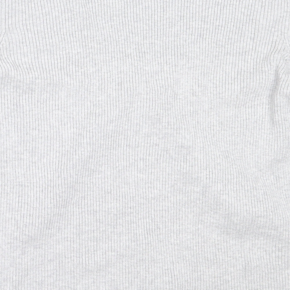 Primark Womens Grey V-Neck  Viscose Cardigan Jumper Size XL