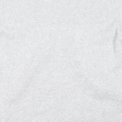 Primark Womens Grey V-Neck  Viscose Cardigan Jumper Size XL