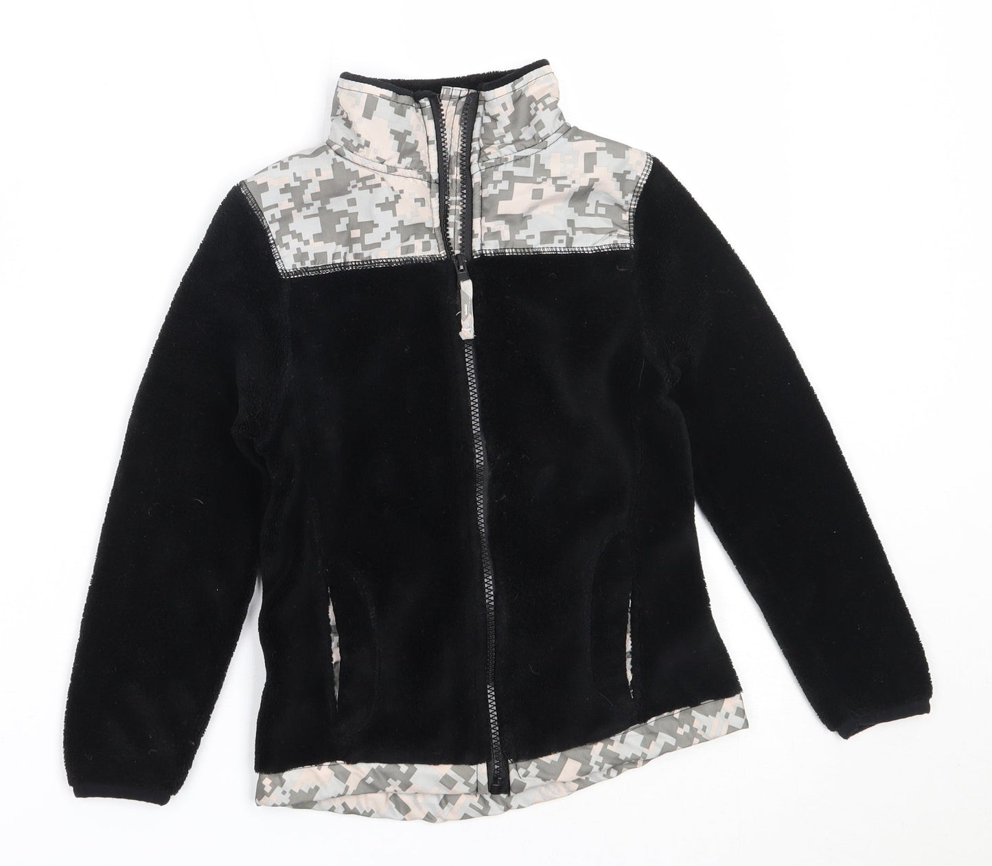 Pink Anie Girls Black   Jacket  Size 7-8 Years