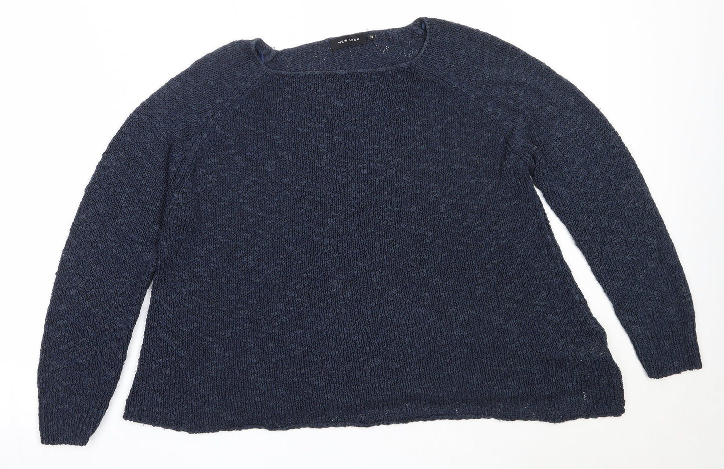 Womens UK Size 10 New Look Blue Pullover Jumper