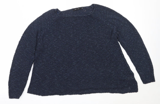 Womens UK Size 10 New Look Blue Pullover Jumper