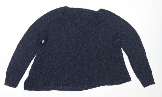 Womens UK Size 10 New Look Blue Pullover Jumper