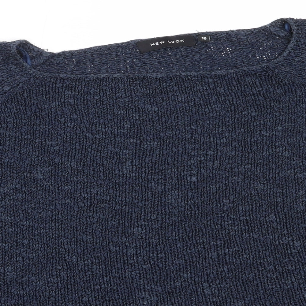 Womens UK Size 10 New Look Blue Pullover Jumper