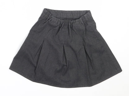 George Girls Grey  Polyester Flare Skirt Size 4-5 Years  Regular  - school