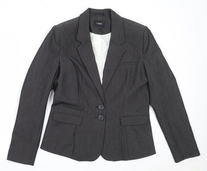 NEXT Womens Grey  Polyester Jacket Blazer Size 14