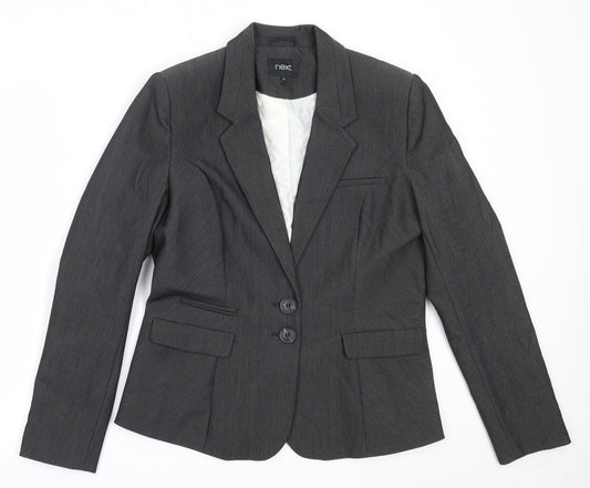 NEXT Womens Grey  Polyester Jacket Blazer Size 14