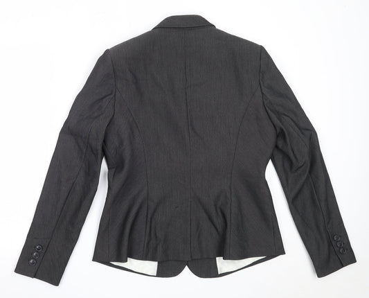 NEXT Womens Grey  Polyester Jacket Blazer Size 14
