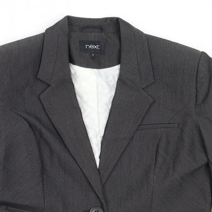 NEXT Womens Grey  Polyester Jacket Blazer Size 14