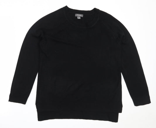 Primark Womens Black Round Neck  Acrylic Pullover Jumper Size L