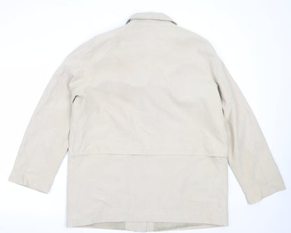 Danna Womens Beige   Overcoat Coat Size 18