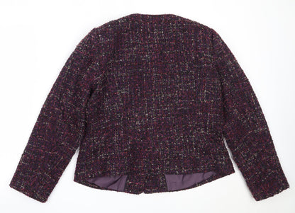 Womens UK Size 14 Marks and Spencer Purple Overcoat