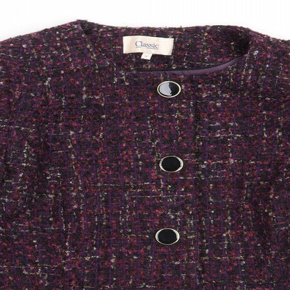 Womens UK Size 14 Marks and Spencer Purple Overcoat