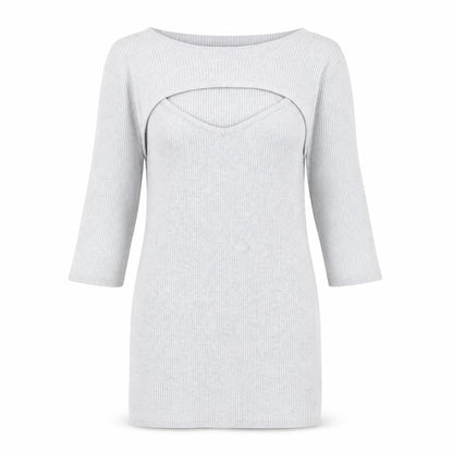 Womens UK Size 6 F&F Grey Pullover Jumper
