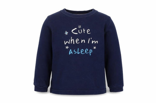 George Boys Blue  Cotton  Pyjama Top Size 18-24 Months
