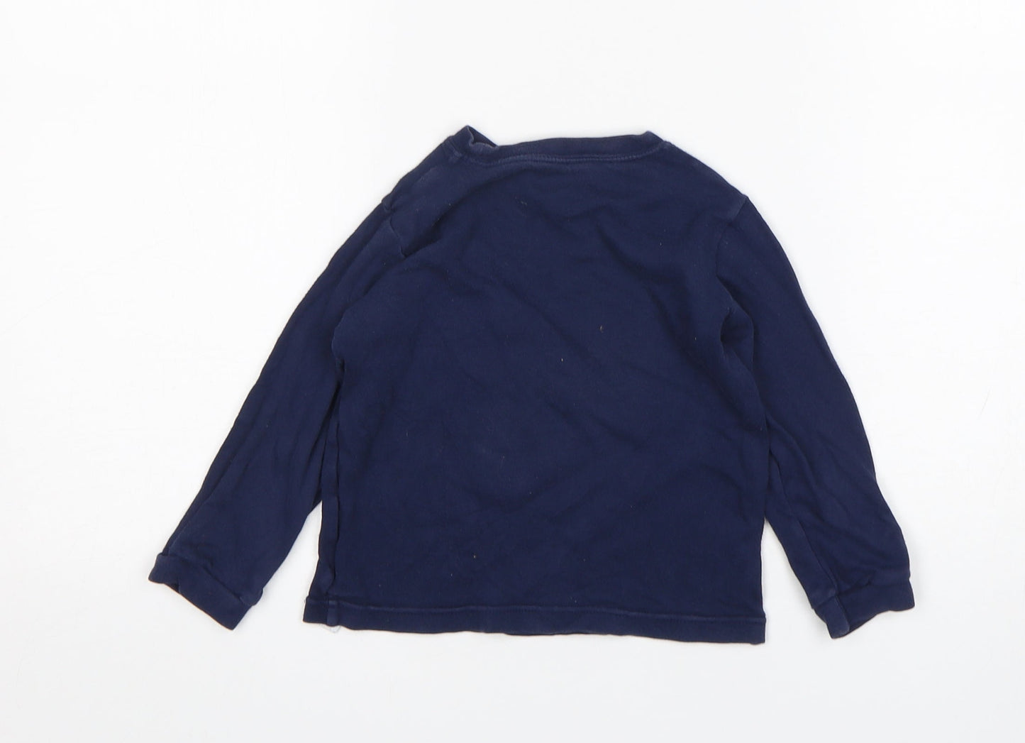 George Boys Blue  Cotton  Pyjama Top Size 18-24 Months