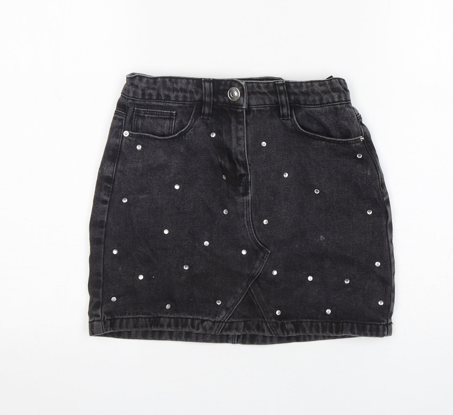 Matalan Girls Grey  Cotton Tulip Skirt Size 9 Years  Regular