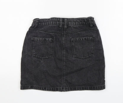 Matalan Girls Grey  Cotton Tulip Skirt Size 9 Years  Regular