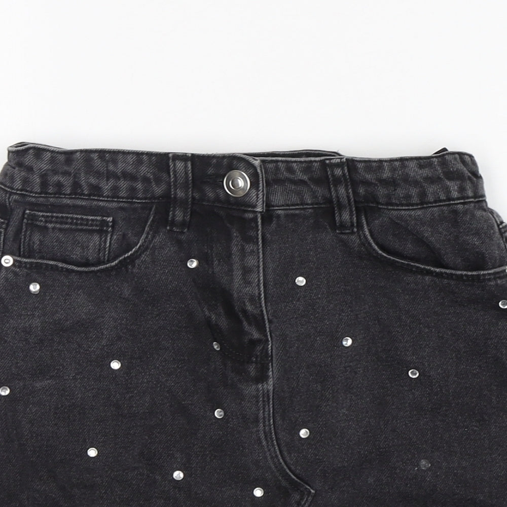 Matalan Girls Grey  Cotton Tulip Skirt Size 9 Years  Regular