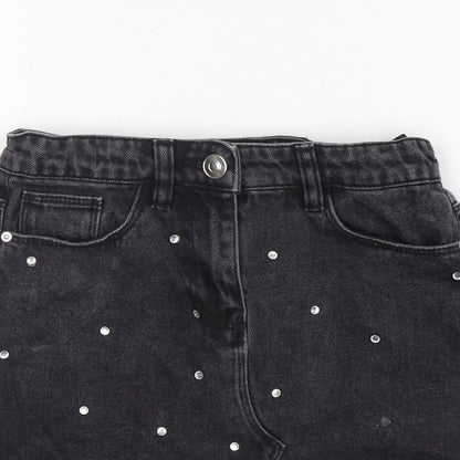 Matalan Girls Grey  Cotton Tulip Skirt Size 9 Years  Regular