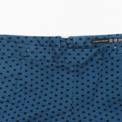 Atmosphere Womens Green Polka Dot Cotton Hot Pants Shorts Size 12 L3 in Regular