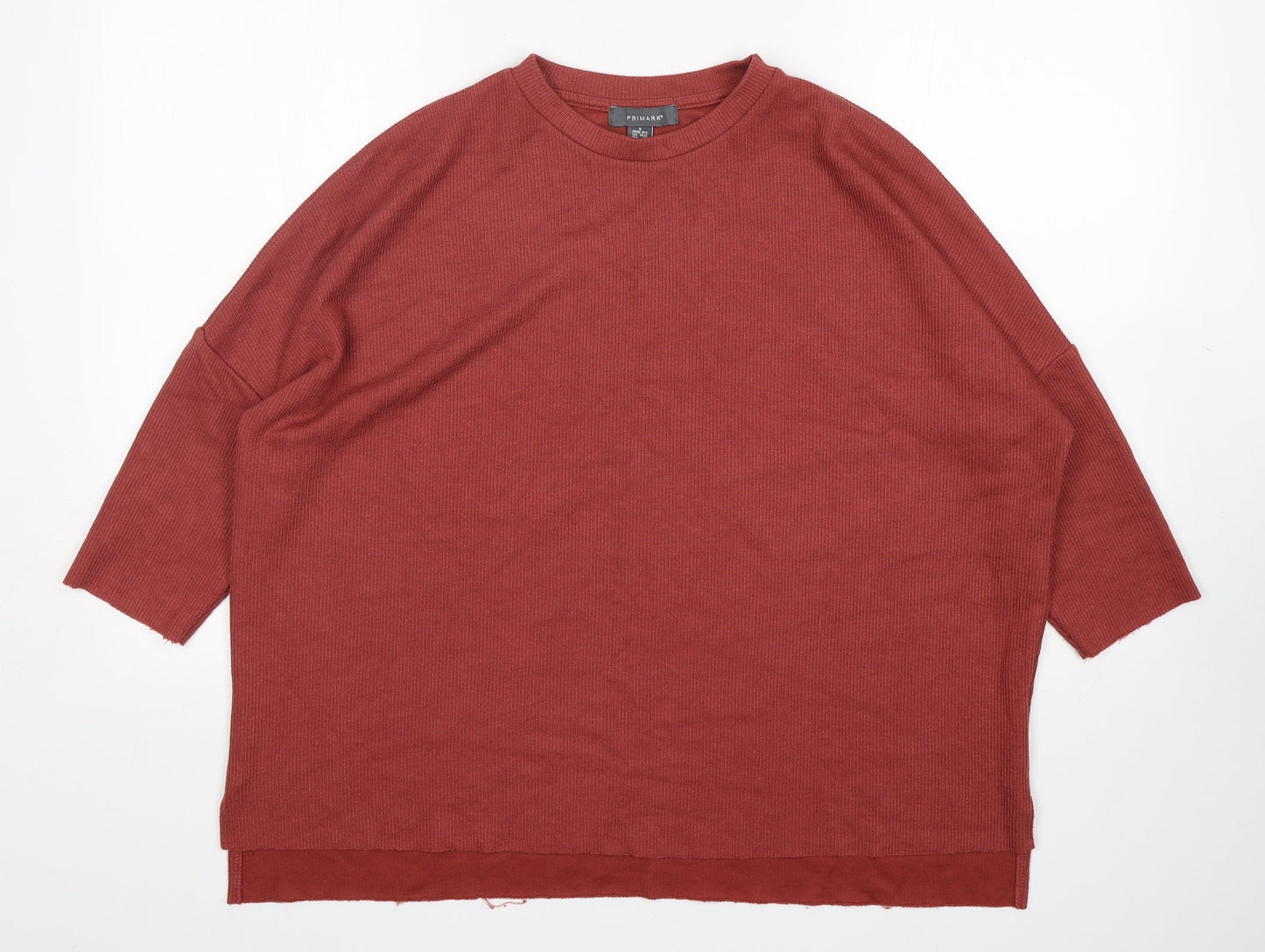 Primark Womens Pink Round Neck  Polyester Pullover Jumper Size S