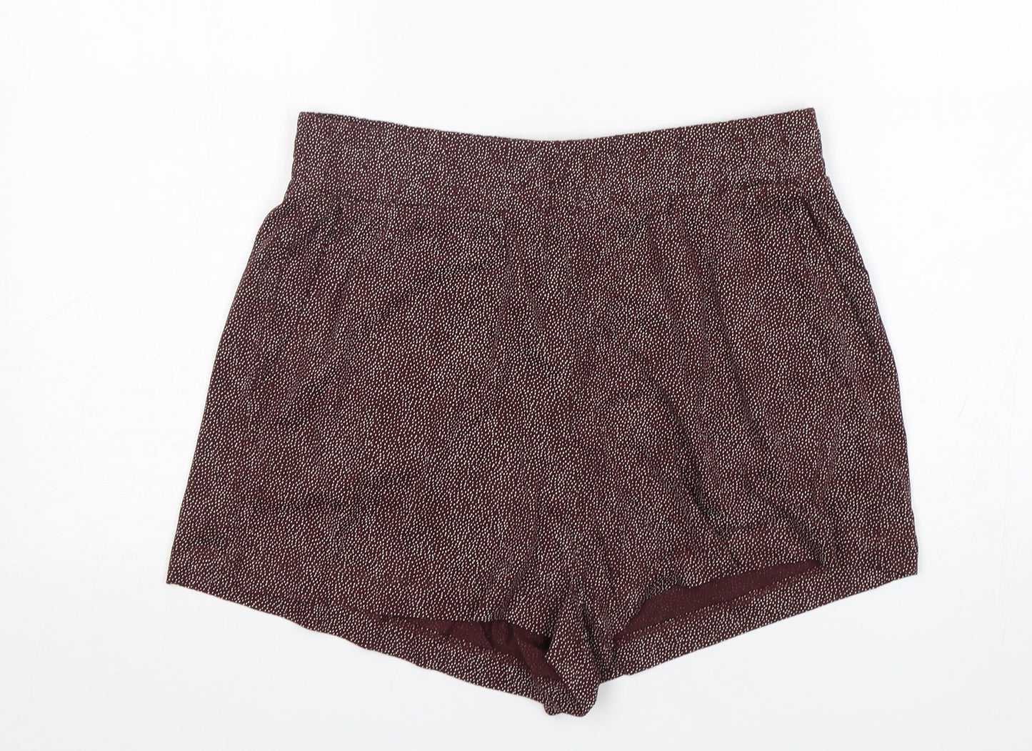 H&M Womens Brown Polka Dot Cotton Sailor Shorts Size S L3 in Regular
