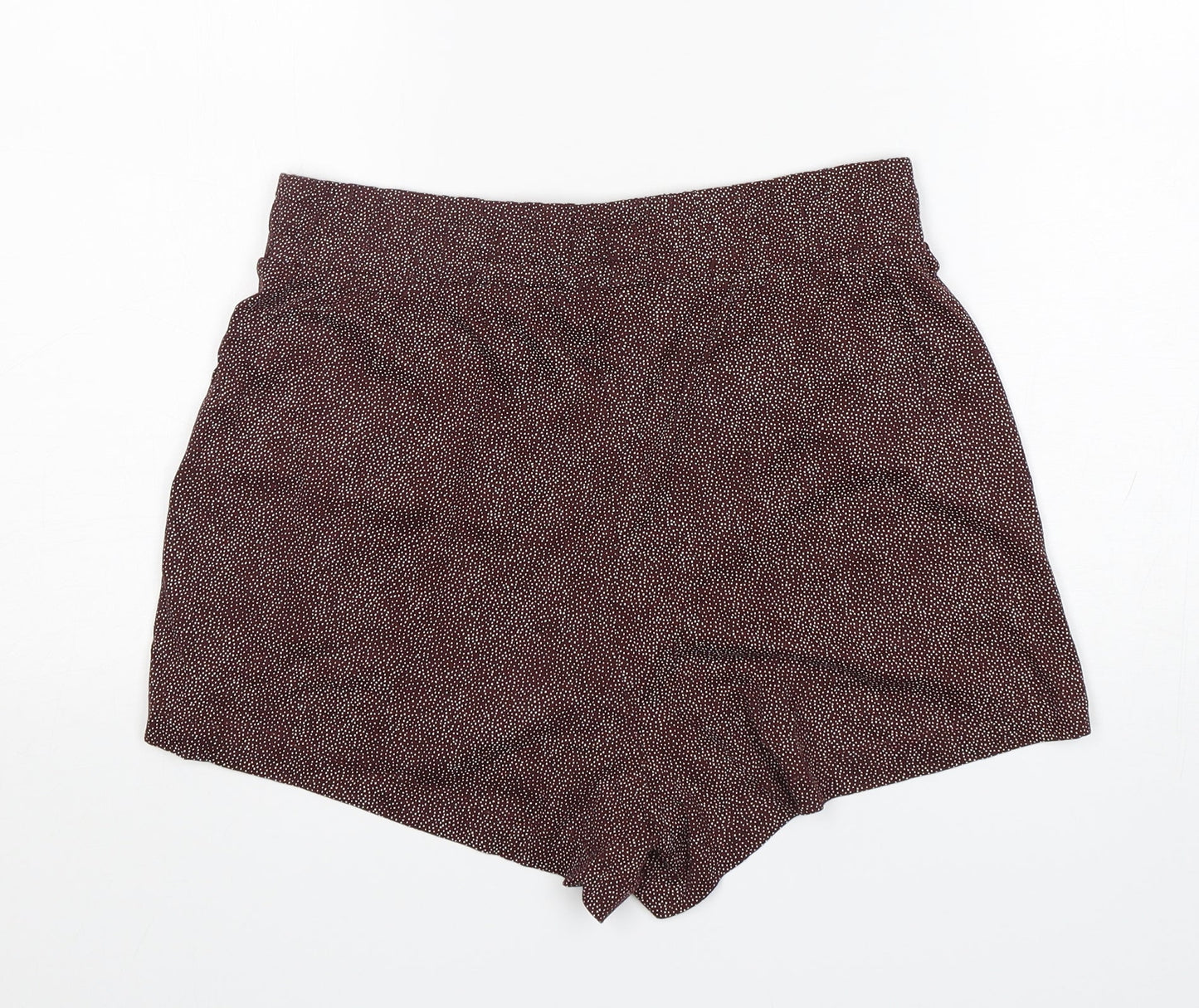 H&M Womens Brown Polka Dot Cotton Sailor Shorts Size S L3 in Regular