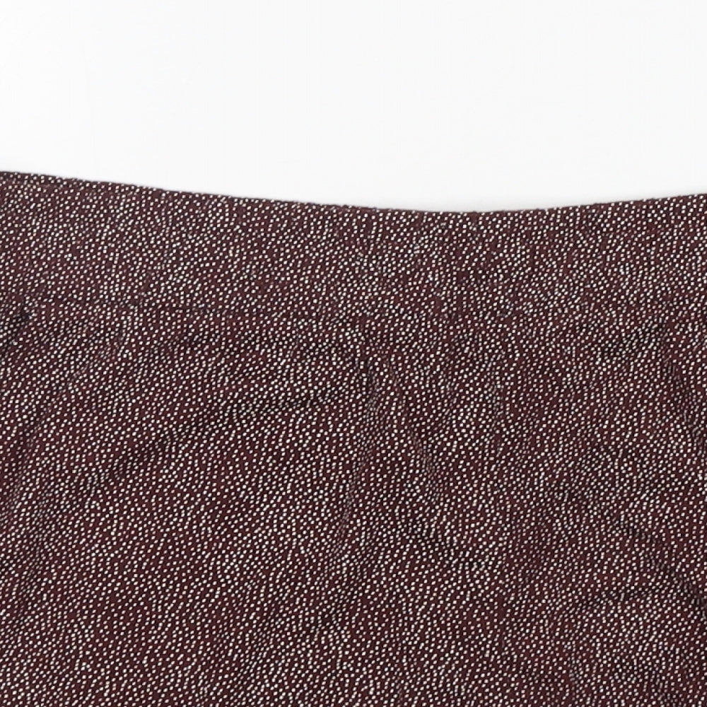 H&M Womens Brown Polka Dot Cotton Sailor Shorts Size S L3 in Regular