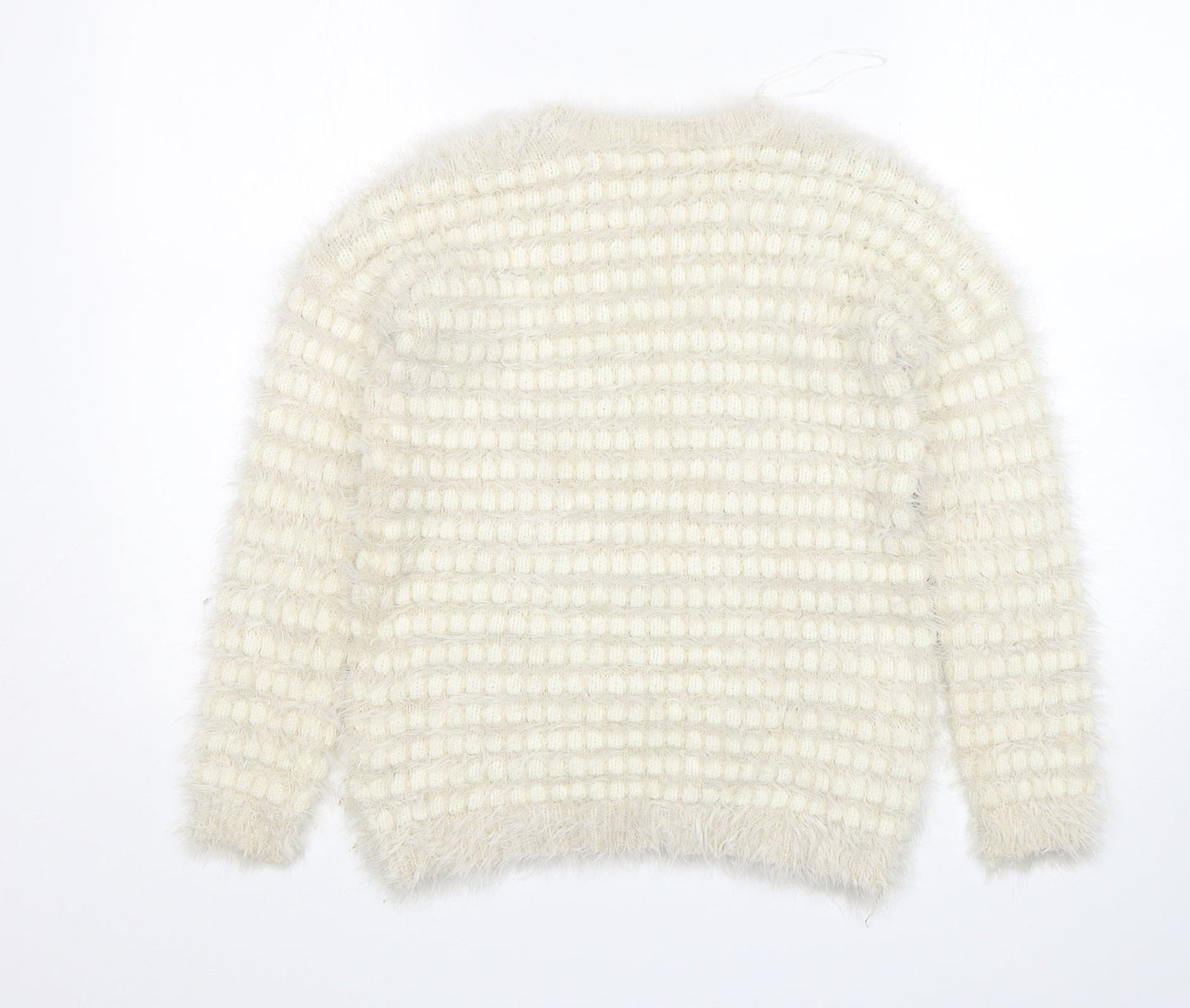 Womens UK Size S Peacocks Beige Pullover Jumper