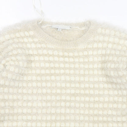 Womens UK Size S Peacocks Beige Pullover Jumper