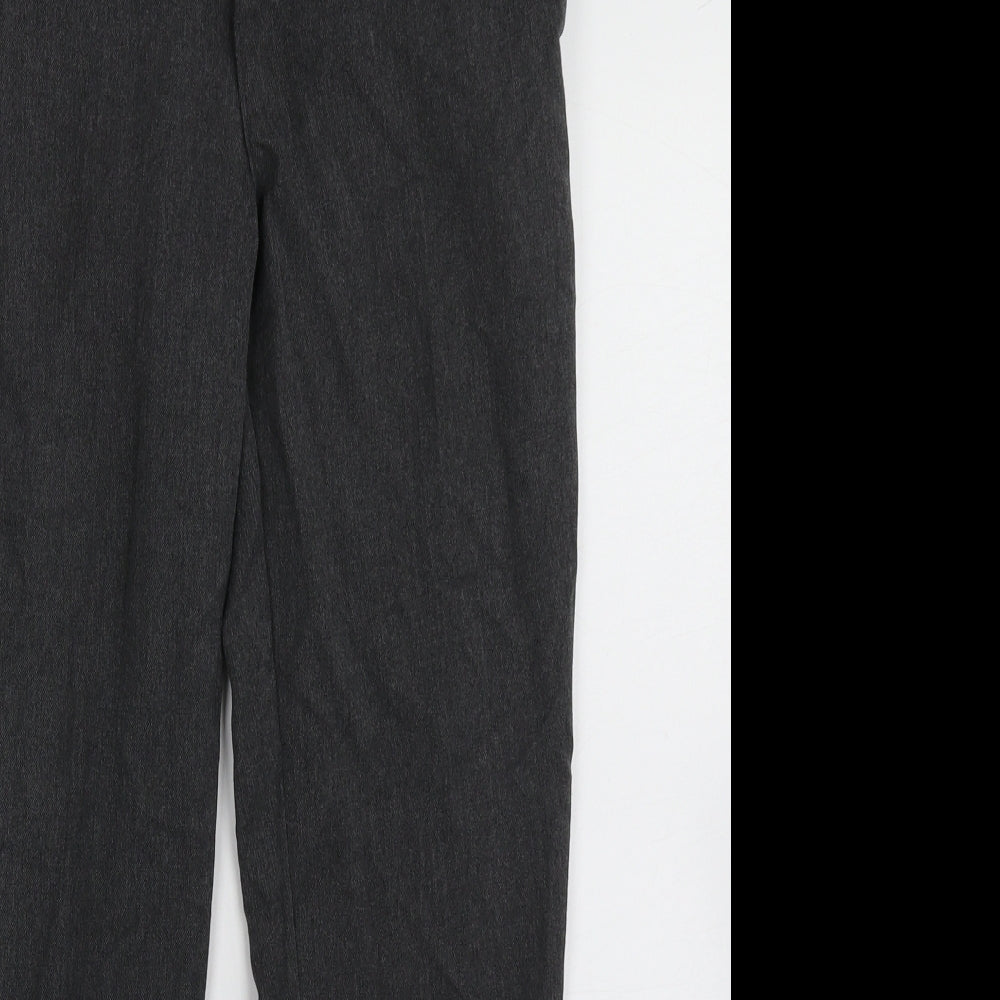 Matalan Boys Grey  Polyester Capri Trousers Size 11 Years  Regular Hook & Eye - school wear