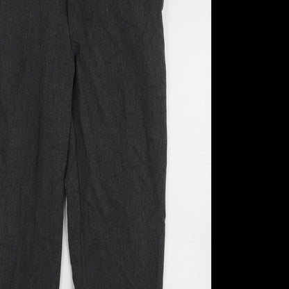Matalan Boys Grey  Polyester Capri Trousers Size 11 Years  Regular Hook & Eye - school wear