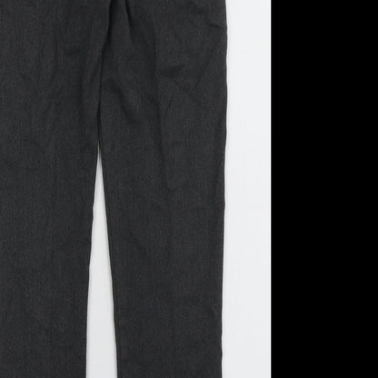 Matalan Boys Grey  Polyester Capri Trousers Size 11 Years  Regular Hook & Eye - school wear