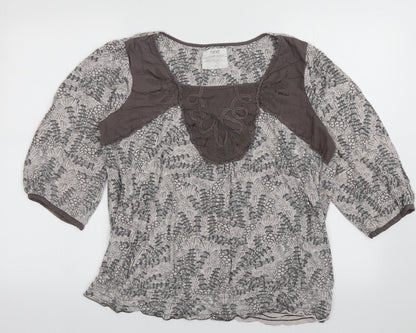 Womens UK Size 18 NEXT Grey Basic Blouse