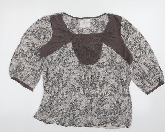Womens UK Size 18 NEXT Grey Basic Blouse