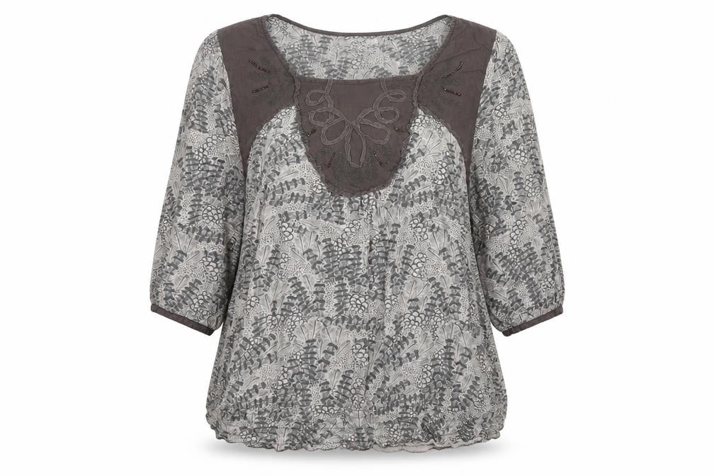 Womens UK Size 18 NEXT Grey Basic Blouse