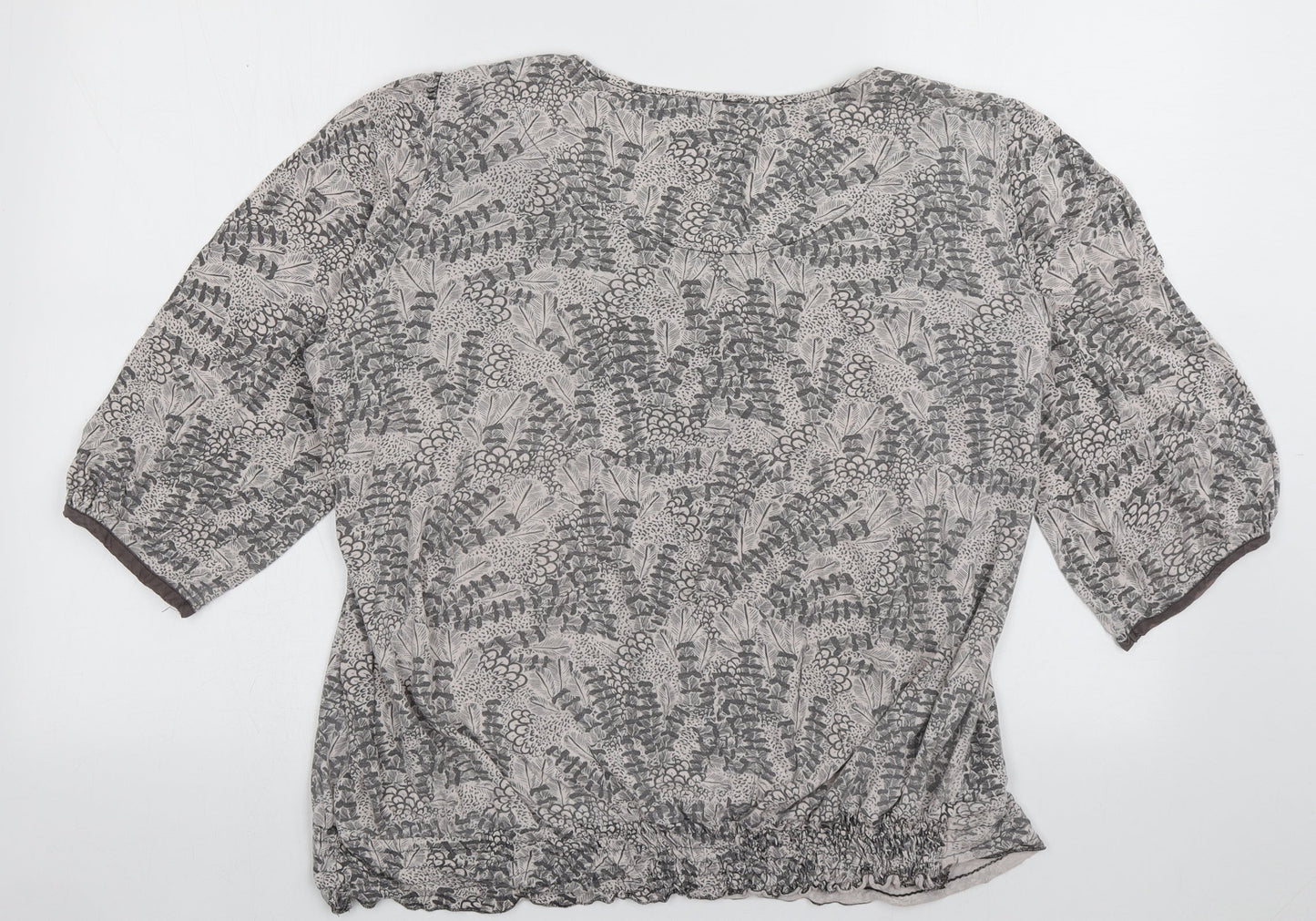 Womens UK Size 18 NEXT Grey Basic Blouse