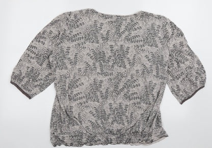 Womens UK Size 18 NEXT Grey Basic Blouse