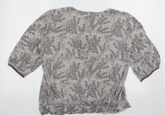 Womens UK Size 18 NEXT Grey Basic Blouse