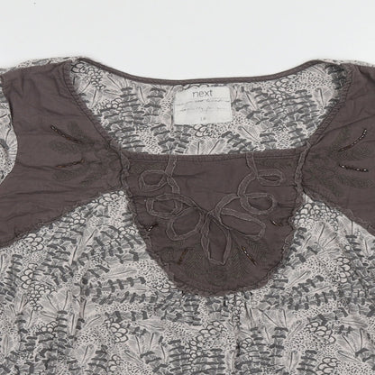 Womens UK Size 18 NEXT Grey Basic Blouse