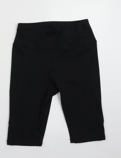 Primark Womens Black  Polyester Sweat Shorts Size 6 L10 in Regular