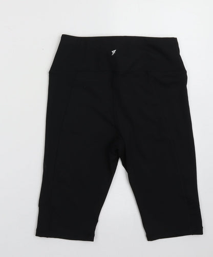 Primark Womens Black  Polyester Sweat Shorts Size 6 L10 in Regular