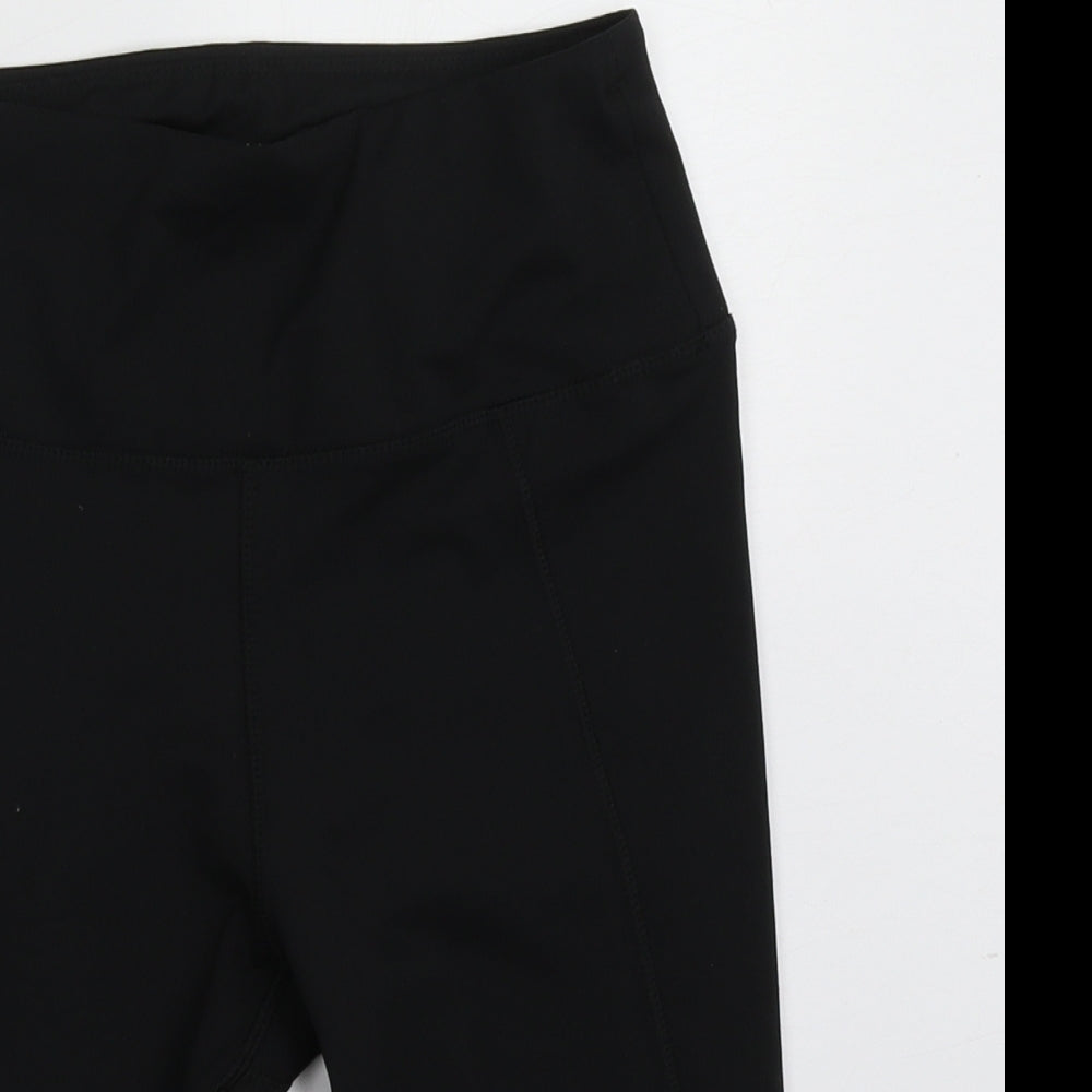 Primark Womens Black  Polyester Sweat Shorts Size 6 L10 in Regular