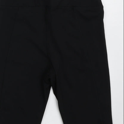 Primark Womens Black  Polyester Sweat Shorts Size 6 L10 in Regular