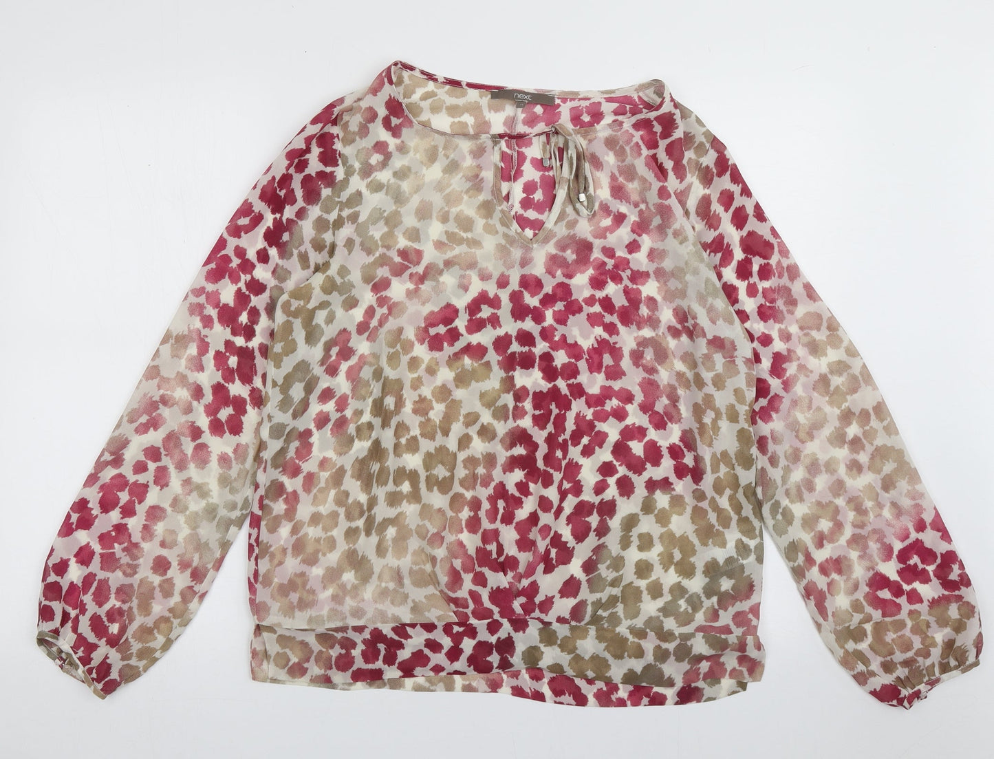 Womens UK Size 12 NEXT Purple Basic Blouse