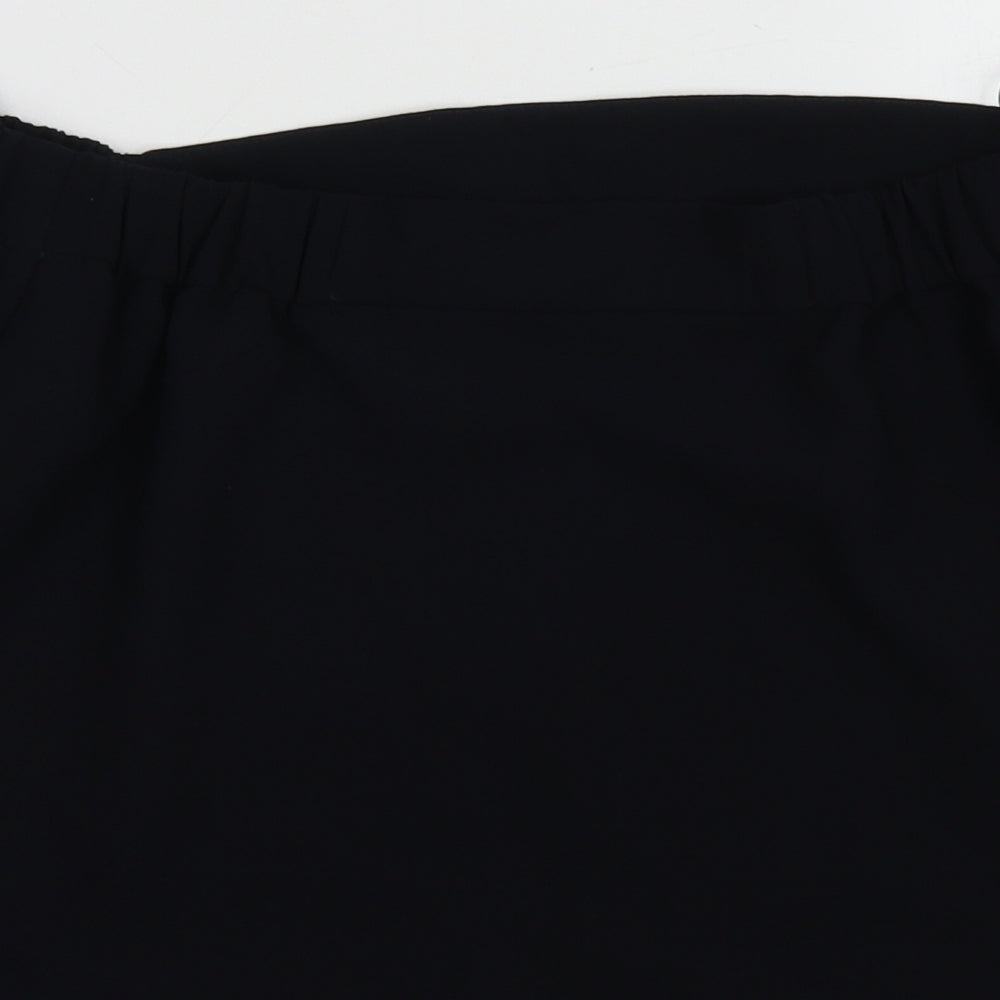 Womens UK Size 4 Topshop Blue Cropped Blouse
