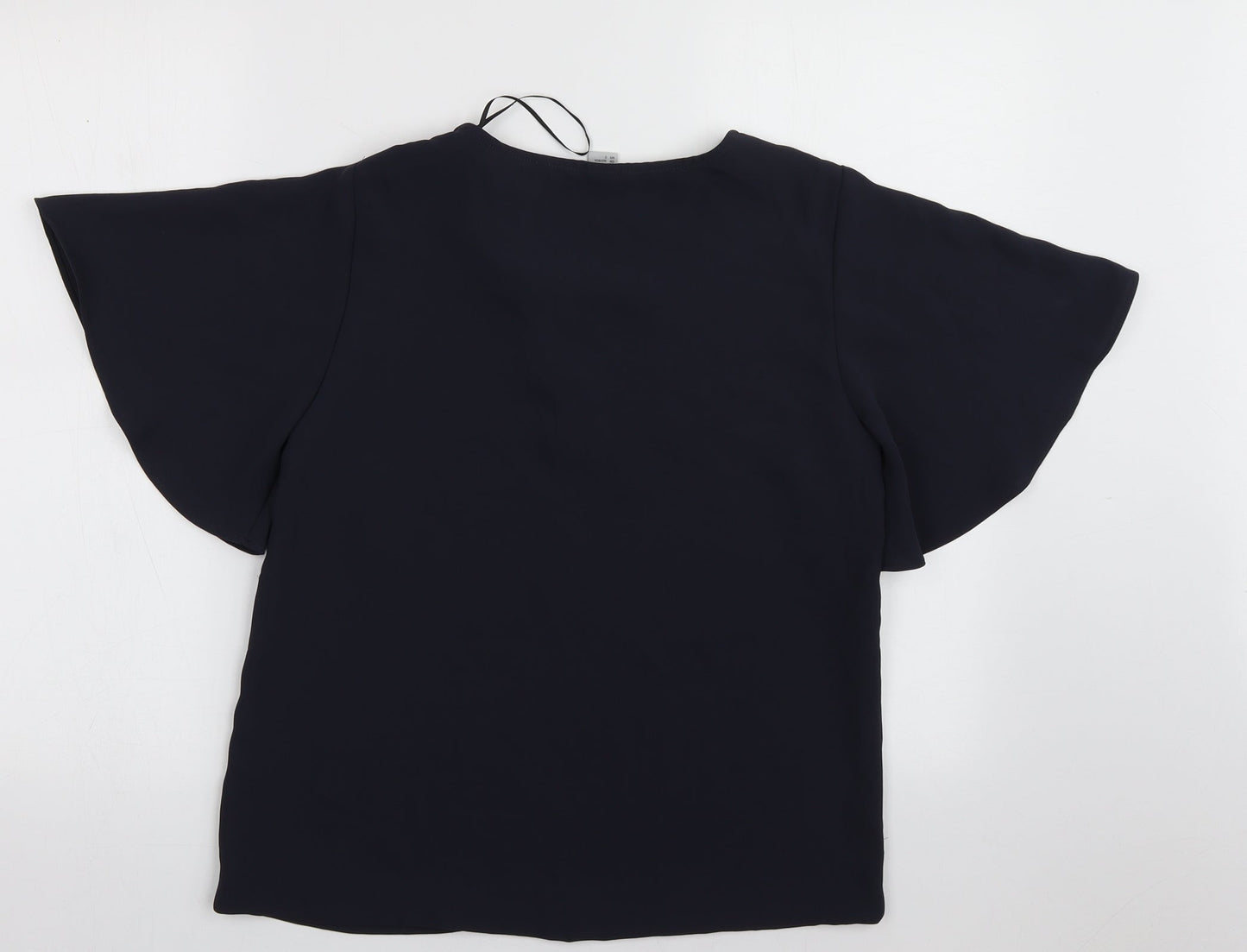 Womens UK Size 6 H&M Blue Basic Blouse