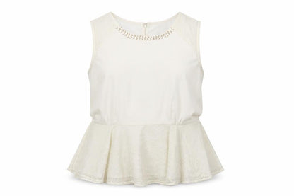 Womens UK Size 18 mAX Ivory Basic Blouse
