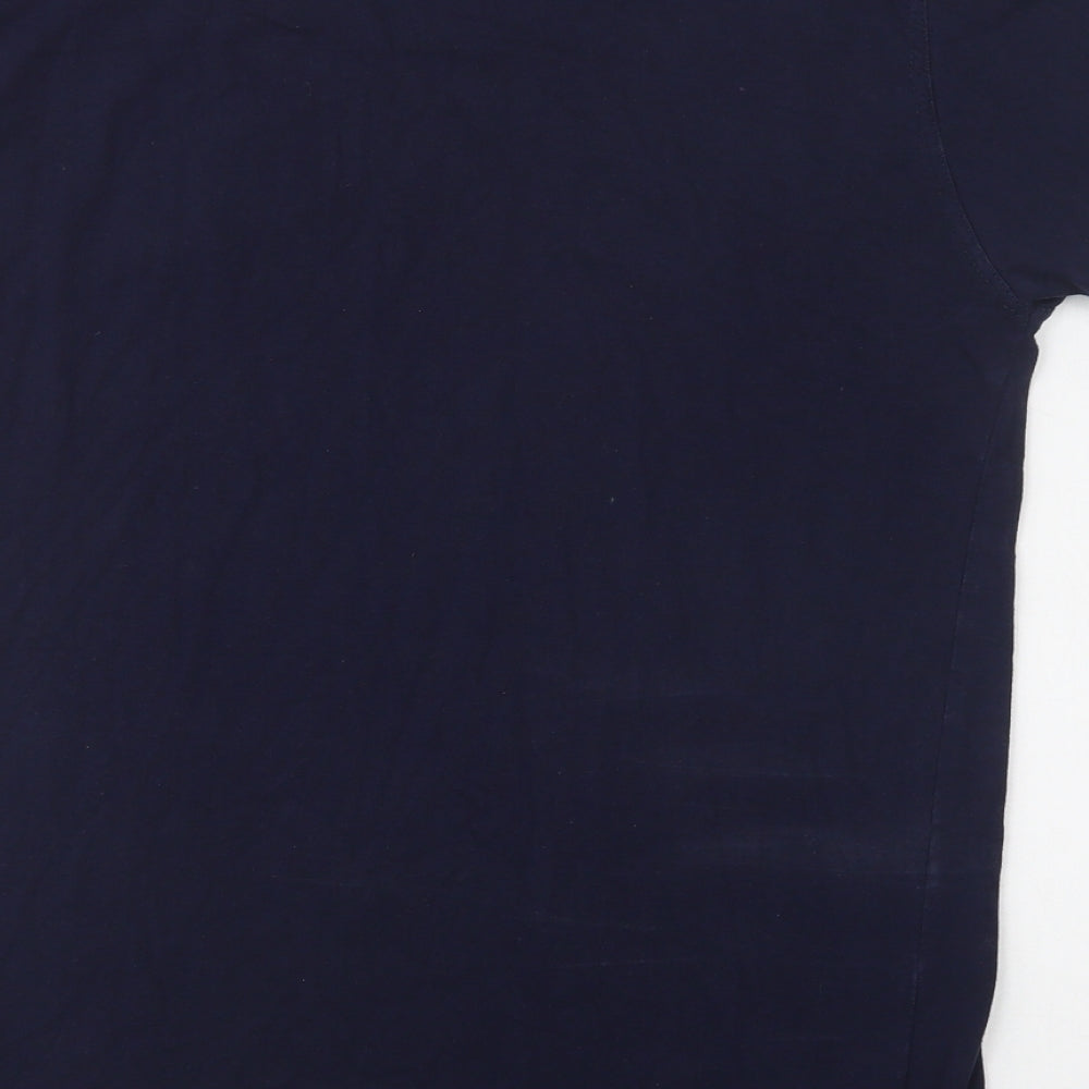 Forever Original Mens Blue  Cotton  T-Shirt Size M Crew Neck