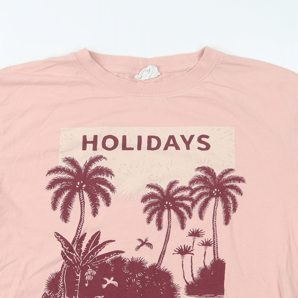 Womens UK Size S H&M Pink Camisole T-Shirt